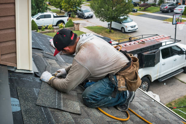 Professional Roofing technician working in Martin, GA